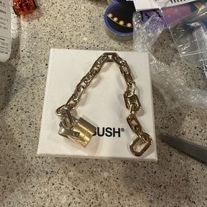 AMBUSH padlock chain Bracelet gold/gold